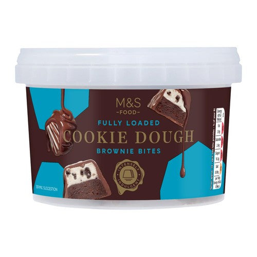M&S cookie dough brownie bites 270g, imported from the UK