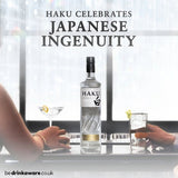 Haku Japanese Craft Vodka 70cl, UK version bottles