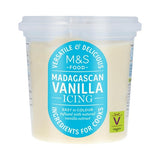 M&S Madagascan vanilla icing 400g, imported from the UK