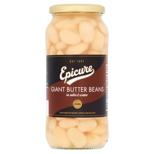 Epicure giant butter beans in water 540g - British product