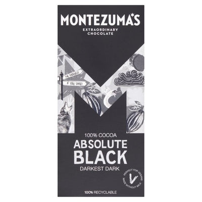 M&S Montezuma's Absolute Black Bar Dark Chocolate Bar 90g- Buy online at McGrocer