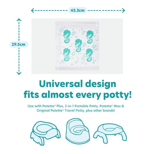 Potette Plus fragranced disposable potty liners, imported from the UK