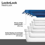 LocknLock NestnLock Blue Container Set, 5pc