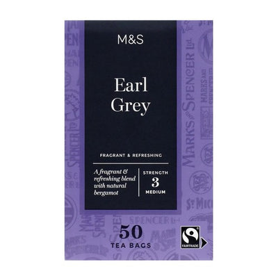 M&S Fairtrade Earl Grey Tea Bags 50 Count