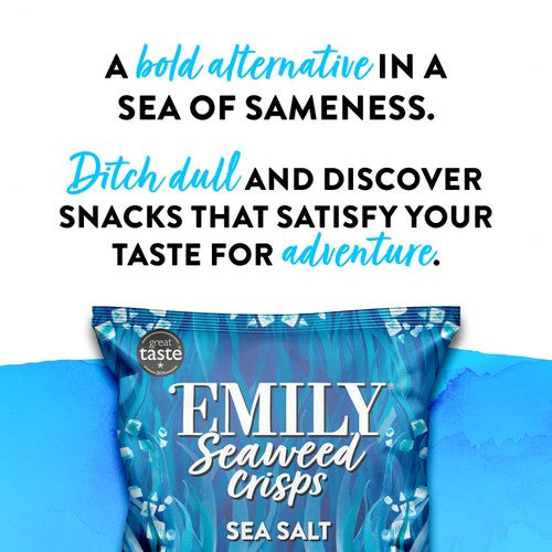 Emily Seaweed Crisps Sea Salted 18g - British product