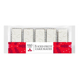 M&S Iced Christmas Fruit Cake Slices