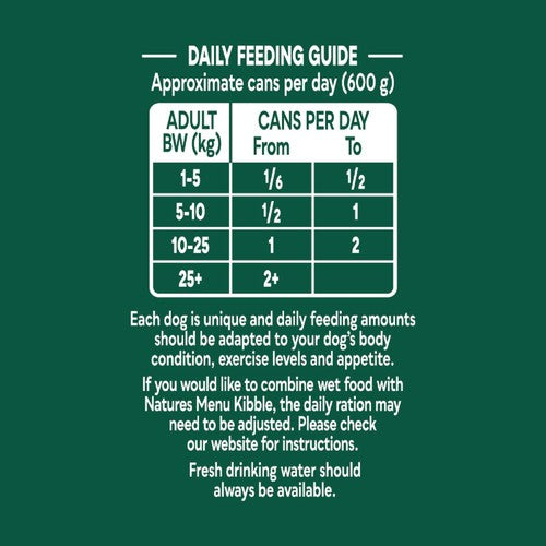 Natures Menu Country Hunter Pheasant & Goose Wet Dog Food Cans