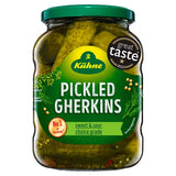 Kuhne Gherkins Sweet & Sour Pickled 330g, UK version