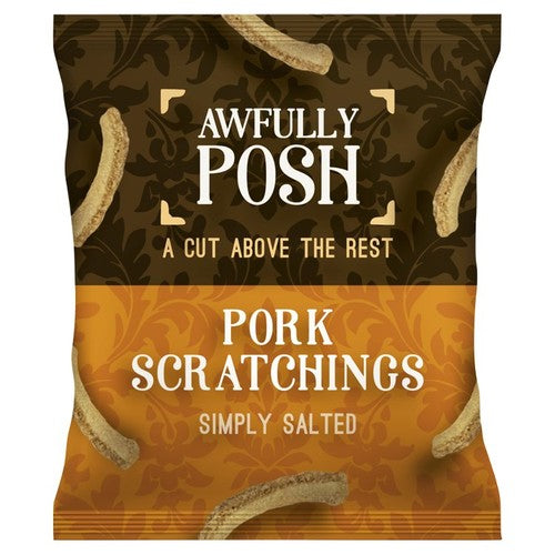 Awfully Posh Traditional Pork Scratchings 40g - British product
