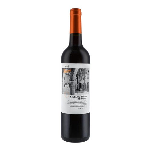 M&S Found Majorcan Red wine bottle, imported from the UK