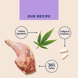 Pooch & Mutt turkey and hemp calming dog treats 120g, imported from the UK