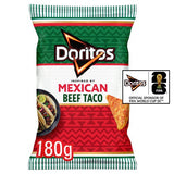 Doritos Sizzling Beef Taco crisps 180g (British brand)