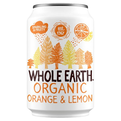 M&S Whole Earth Organic Sparkling Orange & Lemon Sparkling Fruit Drink 330ml- Buy online at McGrocer