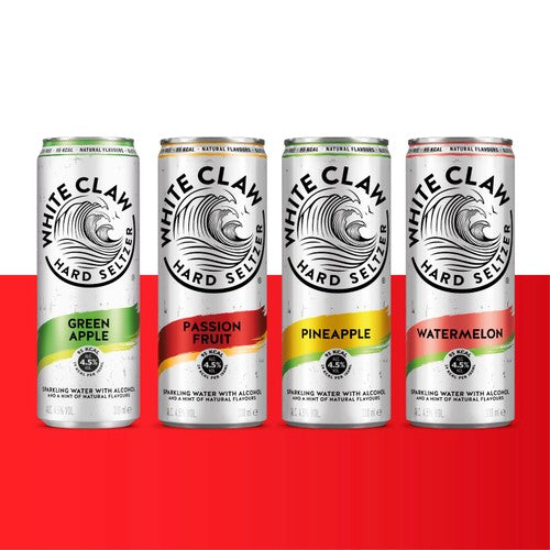 White Claw hard seltzer variety pack 8 cans, UK version
