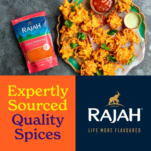 Rajah ground chilli powder 100g, imported from the UK