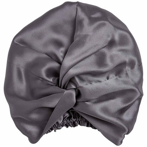 M&S Pure Mulberry Silk Hair Wrap in charcoal, UK version