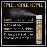 L'Oreal Elnett flexible hold hairspray, imported from the UK
