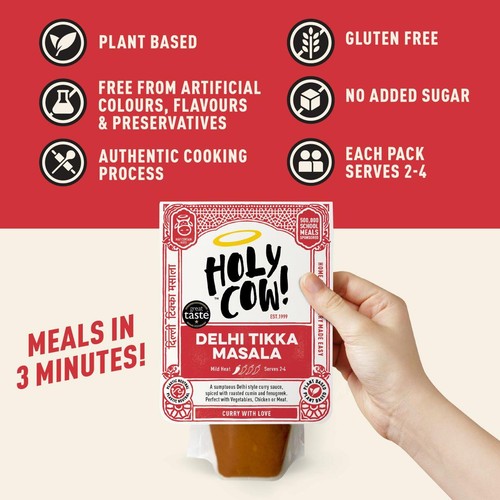 Holy Cow Delhi Tikka Masala curry sauce 250g, UK version