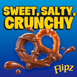 Flipz cinnamon bun flavour coated pretzels 90g - British product