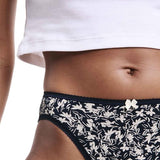 M&S Womens Cotton Lycra High Leg Knickers, 18, Grey Mix