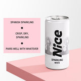 NICE Sparkling White Canned Wine 200ml, imported from the UK