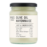 M&S Only 6 Ingredients olive oil mayonnaise, imported from the UK