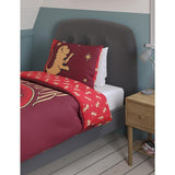 MS Gryffindor Bedset Single Burgundy