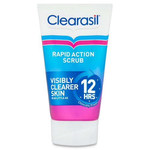 Clearasil Rapid Action Acne Face Scrub 125ml - British product