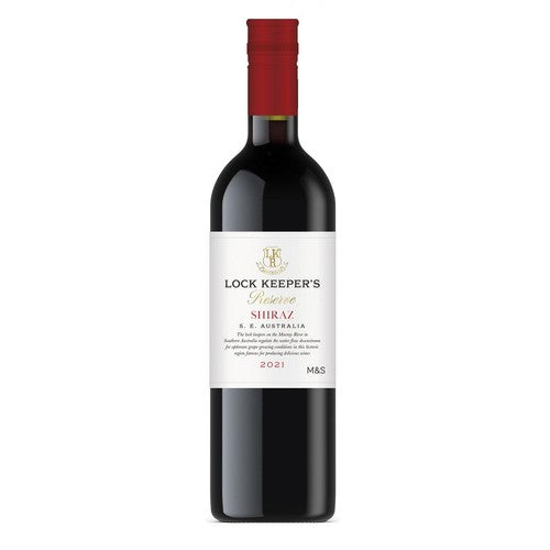 M&S Lock Keeper's Shiraz wine 75cl, imported from the UK