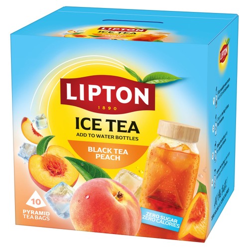 Lipton iced tea peach cold brew bags 10 count - British product