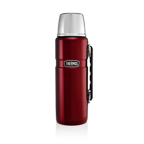 Thermos Stainless King Flask Cranberry Red 1.2L (British brand)