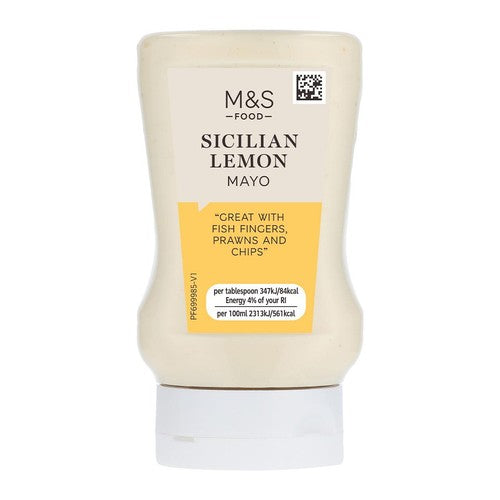 M&S Sicilian Lemon Mayonnaise 280ml, imported from the UK