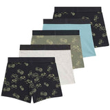 M&S Boys Cotton with Stretch Gamer Trunks, 8-9 Y, Multi