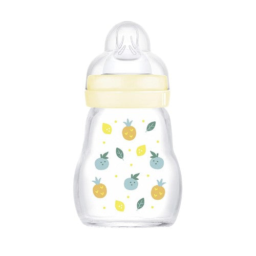MAM Feel Good glass baby bottle 170ml, imported from the UK