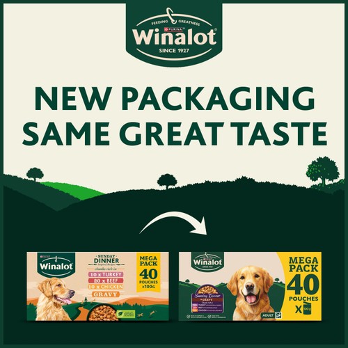 Winalot Sunday Dinner wet dog food, UK version