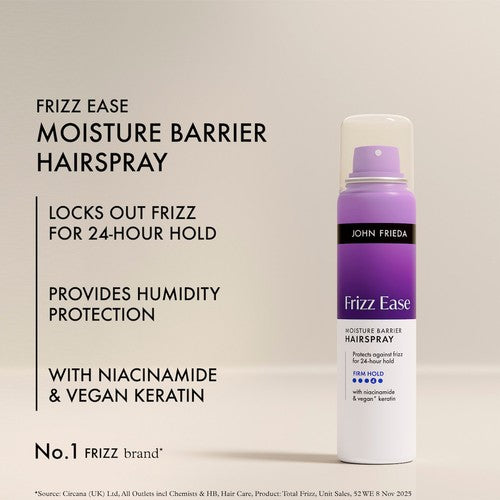 John Frieda Frizz Ease Moisture Barrier Hairspray, UK version