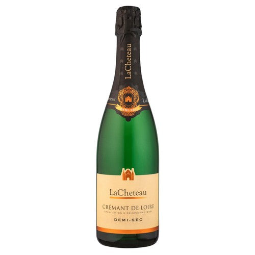 Lacheteau Cremant de Loire Demi Sec sparkling wine 75cl, UK version
