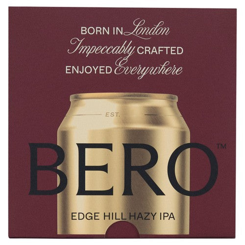 Bero Brewing Edge Hill Hazy IPA non-alcoholic beer, UK version