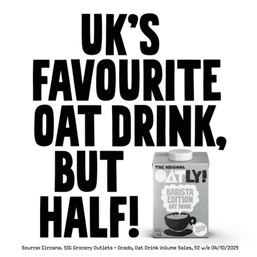 Oatly Barista Long Life oat drink 500ml, imported from the UK