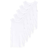 M&S Collection Unisex Cotton Vests, 5-6 Y, White