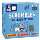 Scrumbles grain free wet cat pate selection pack, imported from the UK