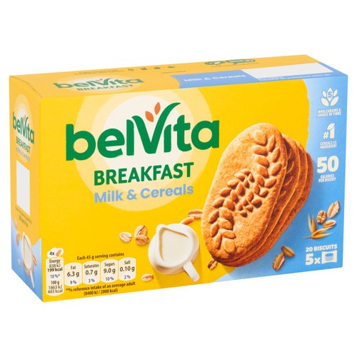 Belvita milk & cereals breakfast biscuits - British product