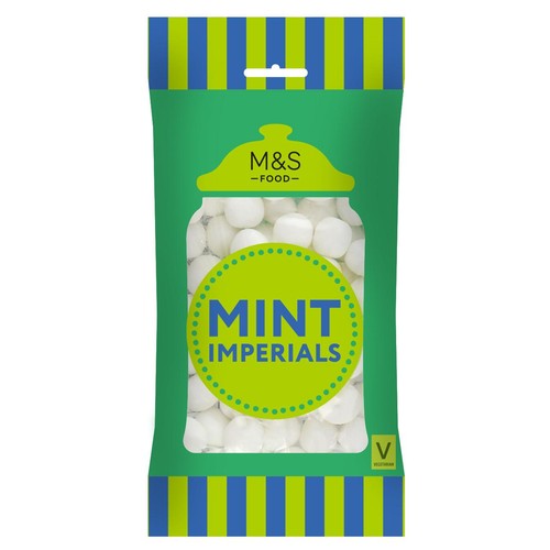 M&S Mint Imperials mint flavoured sweets 225g, imported from the UK