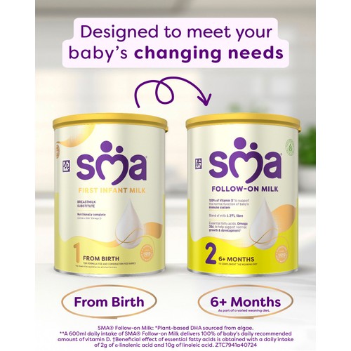 SMA Pro 1 First Infant Milk Powder, From Birth