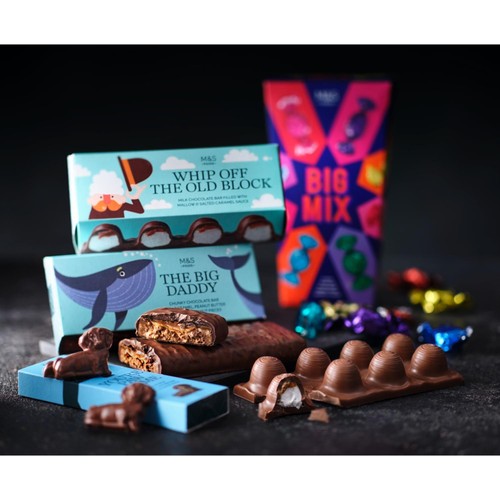 M&S You're Pawsome milk chocolate shapes 53g, imported from the UK