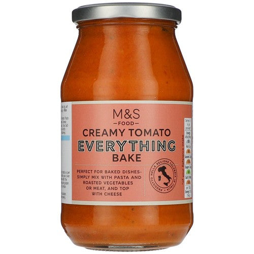 M&S Creamy Tomato pasta bake sauce 500g, imported from the UK