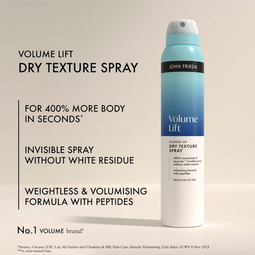 John Frieda Volume Lift dry texture spray, UK version