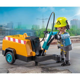 Playmobil 71752 Action Heroes Construction Worker with Pneumatic Drill