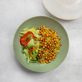 KitchenCraft Stoneware Coupe 22cm Bowl Set, Green