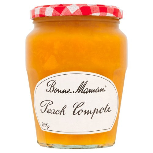 Bonne Maman Peach Compote Fruit 590g - British product